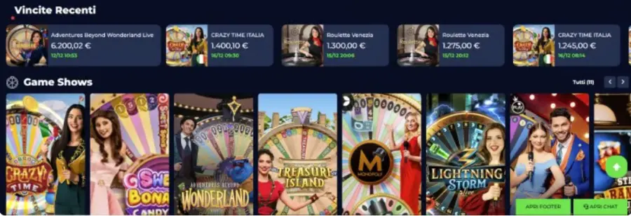 Vstart bonus benvenuto